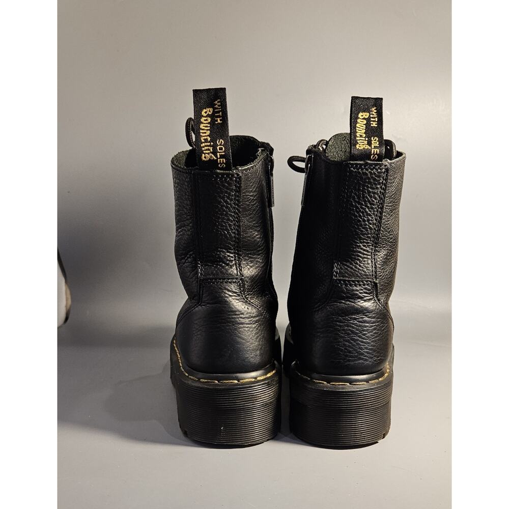 Dr. Martens Jadon lll Black leather Platform Boots Size 39 EU L 8, M 7 - Picture 7 of 8